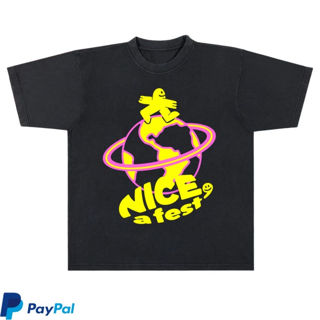 Get To The Gig Boston Merch Store Nice A Fest Black Nice World Tee 3 Get To The Gig Boston Merch Store Nice A Fest Black Nice World Tee