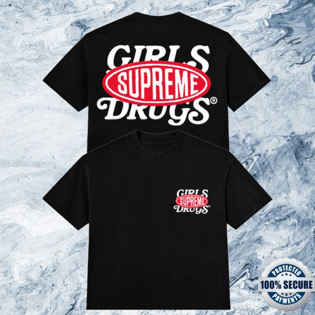 Girls Are Drugs Merch Store Girls Are Drugs X Supreme Tee - Black 5 Girls Are Drugs Merch Store Girls Are Drugs X Supreme Tee - Black