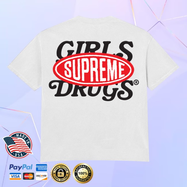 Girls Are Drugs Merch Store Girls Are Drugs X Supreme Tee - White 4 Girls Are Drugs Merch Store Girls Are Drugs X Supreme Tee - White