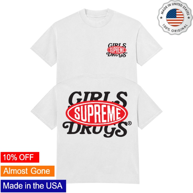 Girls Are Drugs Merch Store Girls Are Drugs X Supreme Tee - White 5 Girls Are Drugs Merch Store Girls Are Drugs X Supreme Tee - White