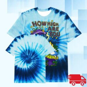 Globridge Studio Store Shop Merch How High Are You Blue Tie Dye Tee