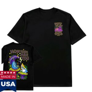 Globridge Studio Store Shop Merch How High Are You Psychedelic Mushroom Graphic Tee