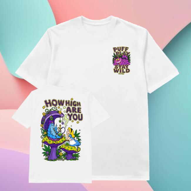 Globridge Studio Store Shop Merch How High Are You Psychedelic Mushroom Tee White 3 Globridge Studio Store Shop Merch How High Are You Psychedelic Mushroom Tee White