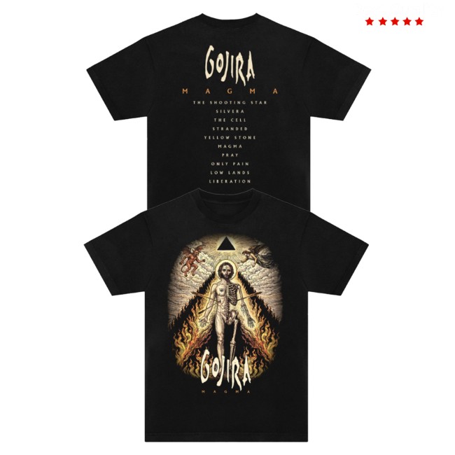 Gojira Store Merch Magma Flesh And Bone Shirt 5 Gojira Store Merch Magma Flesh And Bone Shirt