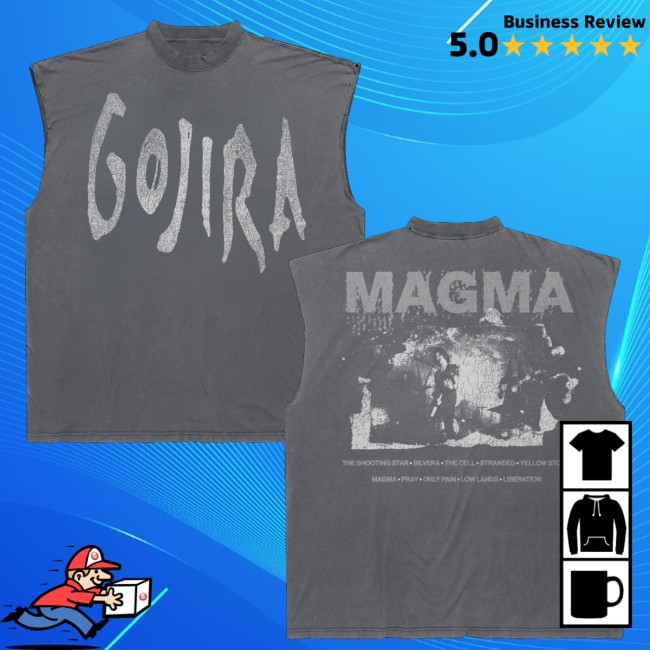 Gojira Store Merch Magma Live Sleeveless Tee 2 Gojira Store Merch Magma Live Sleeveless Tee