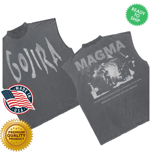 Gojira Store Merch Magma Live Sleeveless Tee 3 Gojira Store Merch Magma Live Sleeveless Tee