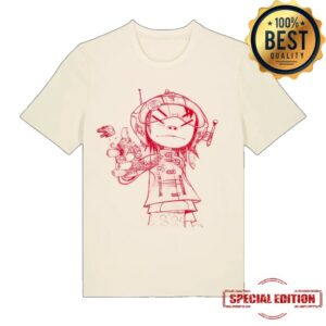 Gorillaz Merch Store Noodle Line Drawing Shirt