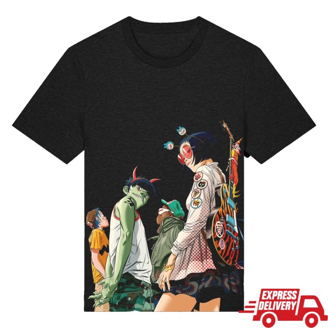 Gorillaz Merch Store Tottenham Group Shot Shirt 2 Gorillaz Merch Store Tottenham Group Shot Shirt