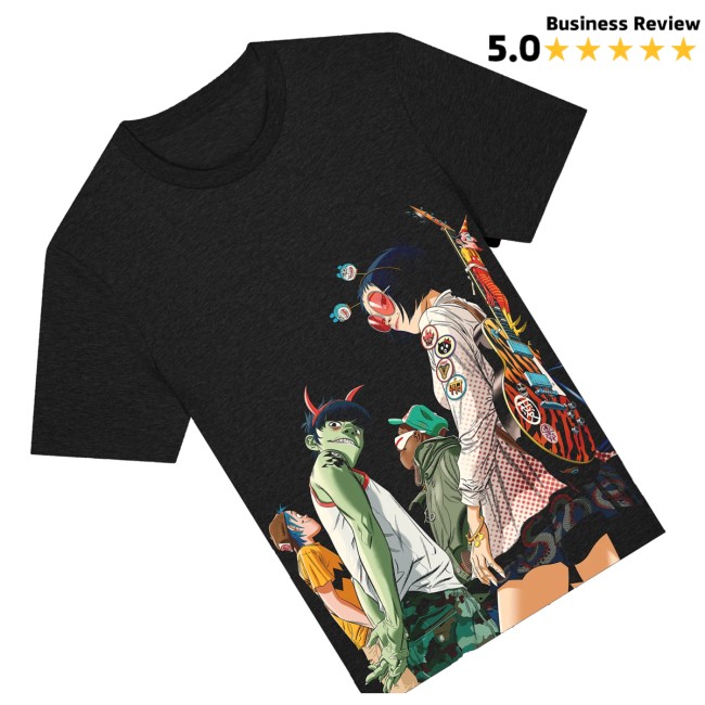 Gorillaz Merch Store Tottenham Group Shot Shirt 3 Gorillaz Merch Store Tottenham Group Shot Shirt