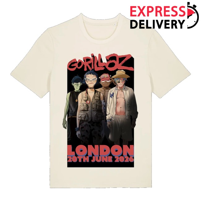 Gorillaz Merch Store Tottenham Poster Event Shirt 2 Gorillaz Merch Store Tottenham Poster Event Shirt