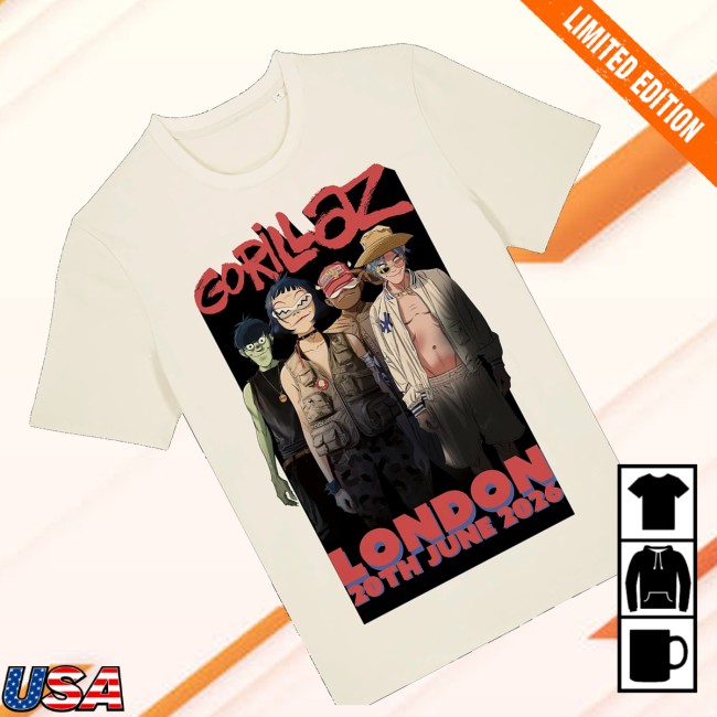 Gorillaz Merch Store Tottenham Poster Event Shirt 3 Gorillaz Merch Store Tottenham Poster Event Shirt