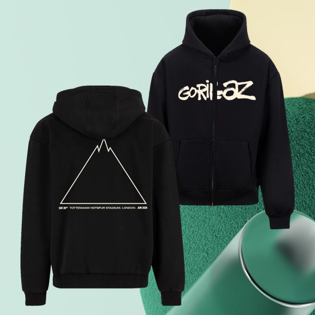 Gorillaz Store Merch Tottenham Event Hoodie 5 Gorillaz Store Merch Tottenham Event Hoodie