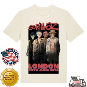 Gorillaz Store Merch Tottenham Poster Event T-Shirt
