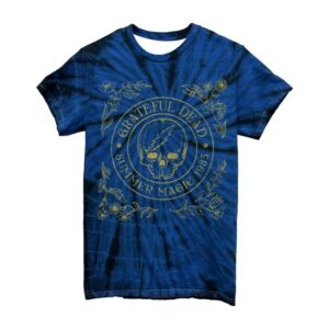 Grateful Dead Merch Shop Summer Magic 1985 Custom Tie-Dye T-Shirt