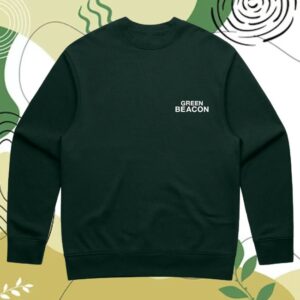 Green Beacon Merch Store Minimal Relax Crew Sweater