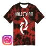 Halestorm Merch Store Dyed Logo Shirt Crystal Red-Black 5 Halestorm Merch Store Dyed Logo Shirt Crystal Red-Black