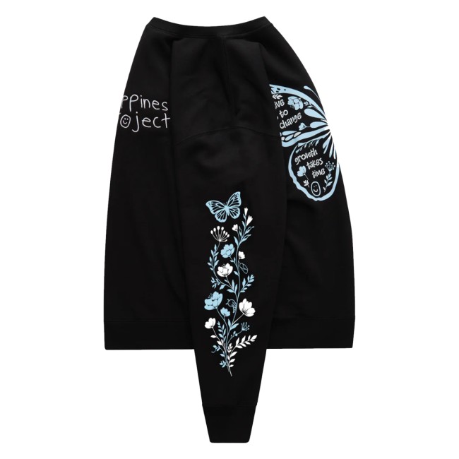 Happiness Project Merch Store Butterfly Crewneck 6 Happiness Project Merch Store Butterfly Crewneck