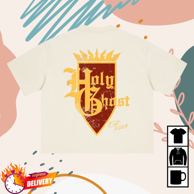 Holy Ghost Merch Store Holyghost Crest Shirt Cream 3 Holy Ghost Merch Store Holyghost Crest Shirt Cream