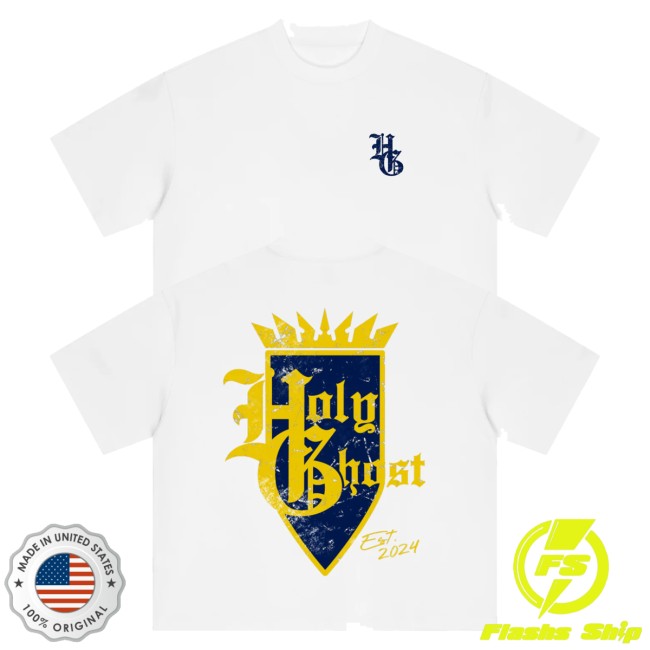 Holy Ghost Merch Store Holyghost Crest Shirt White 5 Holy Ghost Merch Store Holyghost Crest Shirt White
