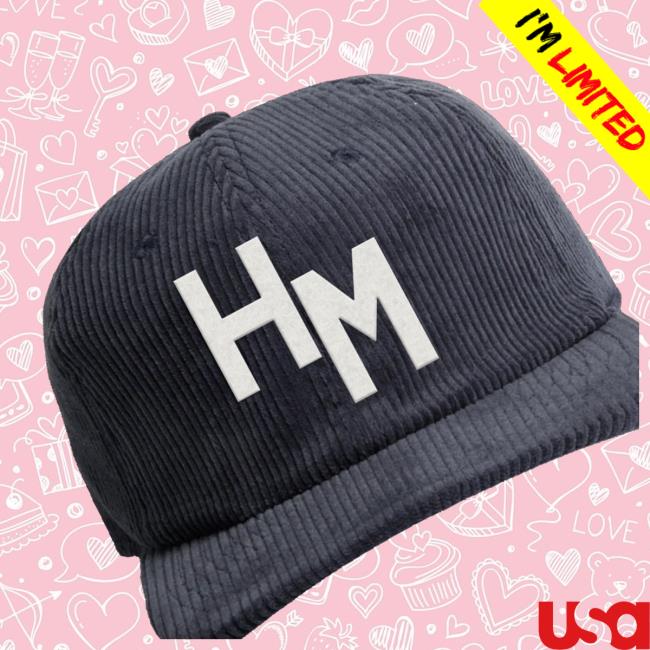 Hot Mulligan Merch Shop Store Applique Blue Cord Hat 3 Hot Mulligan Merch Shop Store Applique Blue Cord Hat