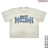 Hot Mulligan Merch Store Metal Logo White Crop Jersey