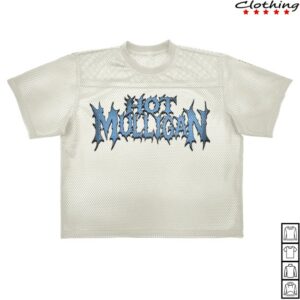 Hot Mulligan Merch Store Metal Logo White Crop Jersey