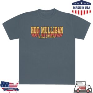Hot Mulligan Merch Store Varsity Logo Blue Tee