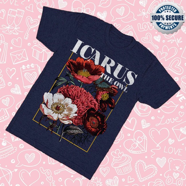 Icarus The Owl Merch Store Flower T-Shirt 3 Icarus The Owl Merch Store Flower T-Shirt