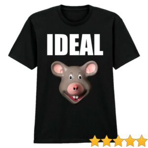 Ideal Merch Store Cartoon Head Black T-Shirt