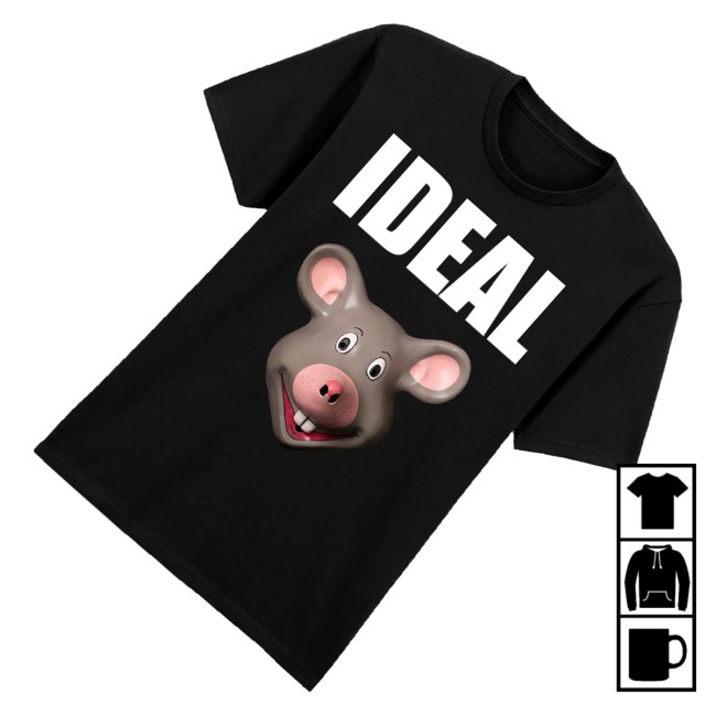 Ideal Merch Store Cartoon Head Black T-Shirt 3 Ideal Merch Store Cartoon Head Black T-Shirt