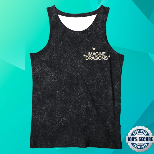 Imagine Dragons Merch Store Rainbow Laser Skull Mineral Dye Tank 3 Imagine Dragons Merch Store Rainbow Laser Skull Mineral Dye Tank