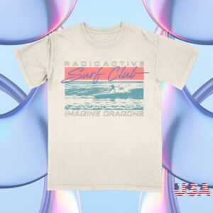 Imagine Dragons Music Merch Shop Radioactive Surf Club Tee