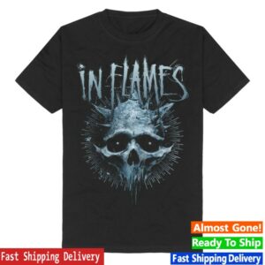 In Flames Merch Store Frozen Jester Skull Shirt