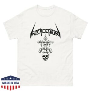 Interceptor Merch Store Metal Death White T-Shirt