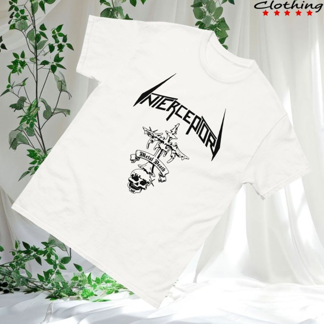 Interceptor Merch Store Metal Death White T-Shirt 3 Interceptor Merch Store Metal Death White T-Shirt