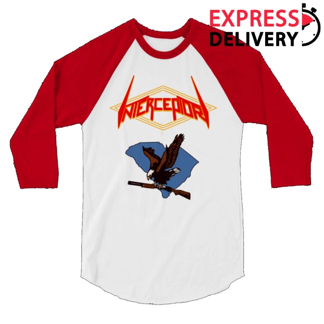 Interceptor Merch Store Red White Carolina Eagle Raglan T-Shirt 2 Interceptor Merch Store Red White Carolina Eagle Raglan T-Shirt