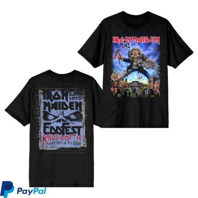 Iron Maiden Store Merch Eddfest Event Tee 5 Iron Maiden Store Merch Eddfest Event Tee