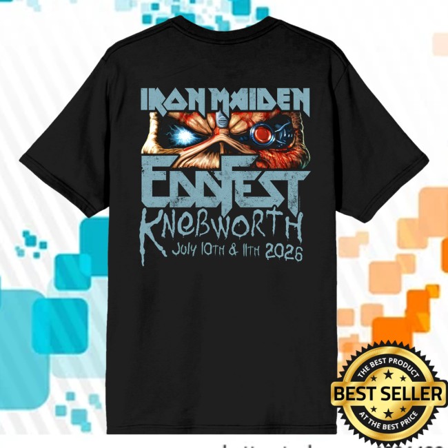 Iron Maiden Store Merch Eddfest Knebworth Black Tee 4 Iron Maiden Store Merch Eddfest Knebworth Black Tee
