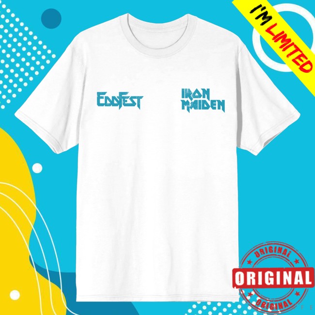 Iron Maiden Store Merch Eddfest Knebworth White Tee 3 Iron Maiden Store Merch Eddfest Knebworth White Tee