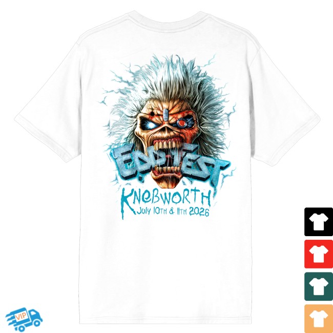 Iron Maiden Store Merch Eddfest Knebworth White Tee 4 Iron Maiden Store Merch Eddfest Knebworth White Tee