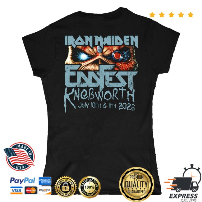 Iron Maiden Store Merch Eddfest Ladies Tee 4 Iron Maiden Store Merch Eddfest Ladies Tee