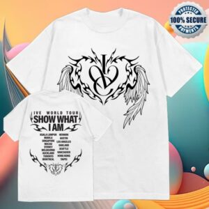 Ive Mt Merch Merch Shop White Tribal Heart Crest Tee