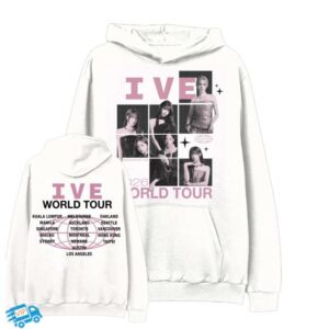 Ive Mt Merch Shop White Photo Collage Tour Hoodie