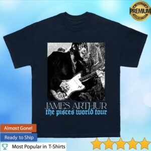 James Arthur Merch Store Pisces Photo Itin 2026 Navy Tee