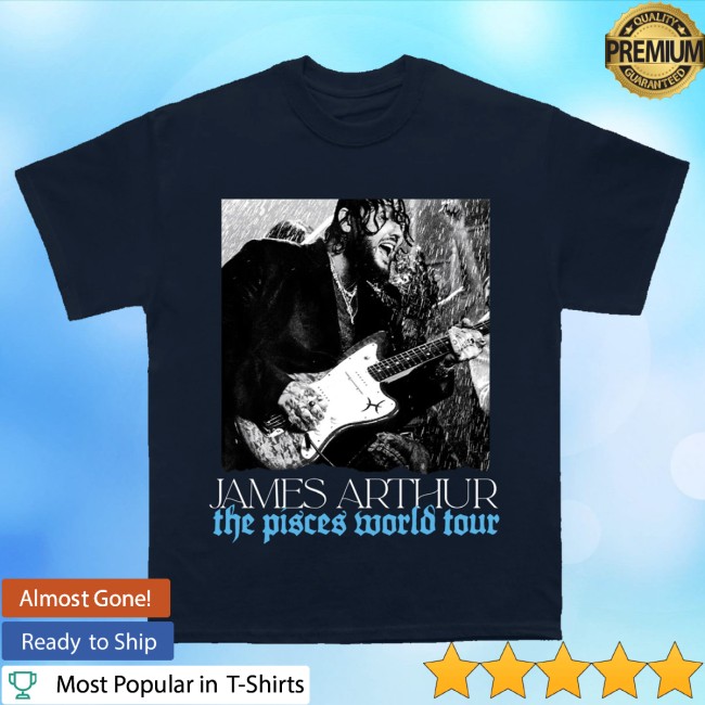 James Arthur Merch Store Pisces Photo Itin 2026 Navy Tee