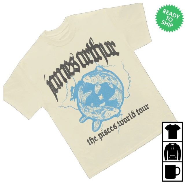 James Arthur Merch Store The Pisces World Tour Shirt