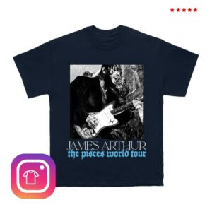 James Arthur Store Merch Pisces Photo Itin 2026 Navy Tee