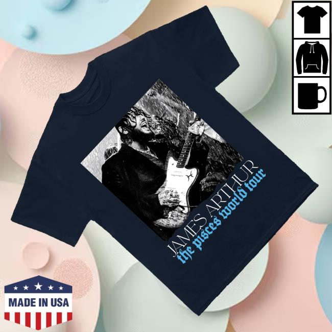 James Arthur Store Merch Pisces Photo Itin 2026 Navy Tee