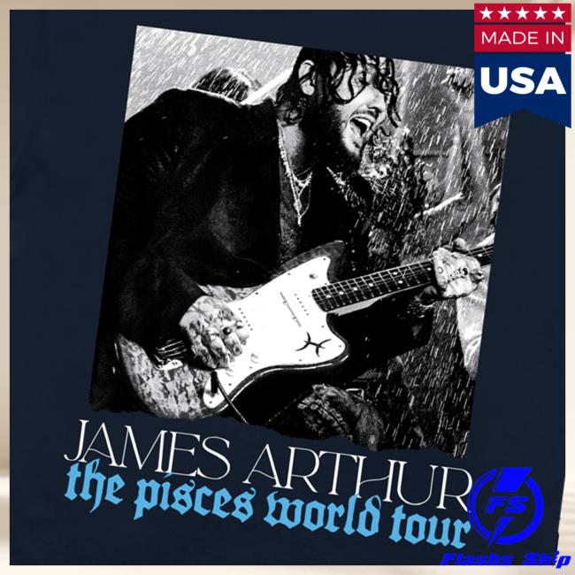 James Arthur Store Merch Pisces Photo Itin 2026 Navy Tee