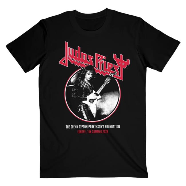 Judas Priest Merch Store Glenn Tipton Foundation 2026 Tee 2 Judas Priest Merch Store Glenn Tipton Foundation 2026 Tee